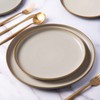 JoyoJours Ceramic Dinner Plates Set of 6,8.5 Inch Reactive Glaze