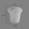 Eumyviv 3 Pack Bell Shaped Alabaster Glass Lamp Shade Replacement