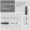 Keebor Basic Chisel Tip Dry Erase Markers Black, Bulk of