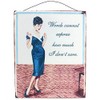 Something Different Wholesale Words Cannot Sign (12/24), Metal, Multicolour, 24x19x0.2