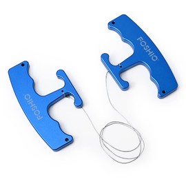 FOSHIO PlateLine Remover, Aluminum Alloy Car Surface Logo Emblem Remover with Extra 3PCS 60CM PE Cables for Window Film Installation