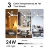 52 inch Ceiling Fans with Lights and Remote, Brushed Nickel