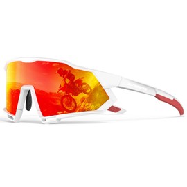 OUTDOORKING Mens Sunglasses Sports Sun Glasses Polarized Sunglasses Men UV400 Protection for Cycling Running Fishing