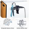 LOXSUN Hair Dryer and Straightener Holder, Hair Dryer Holder Wall