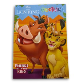 The Lion King Coloring and Activity Book Colortivity ''Friends with The King'' - 80 Pages