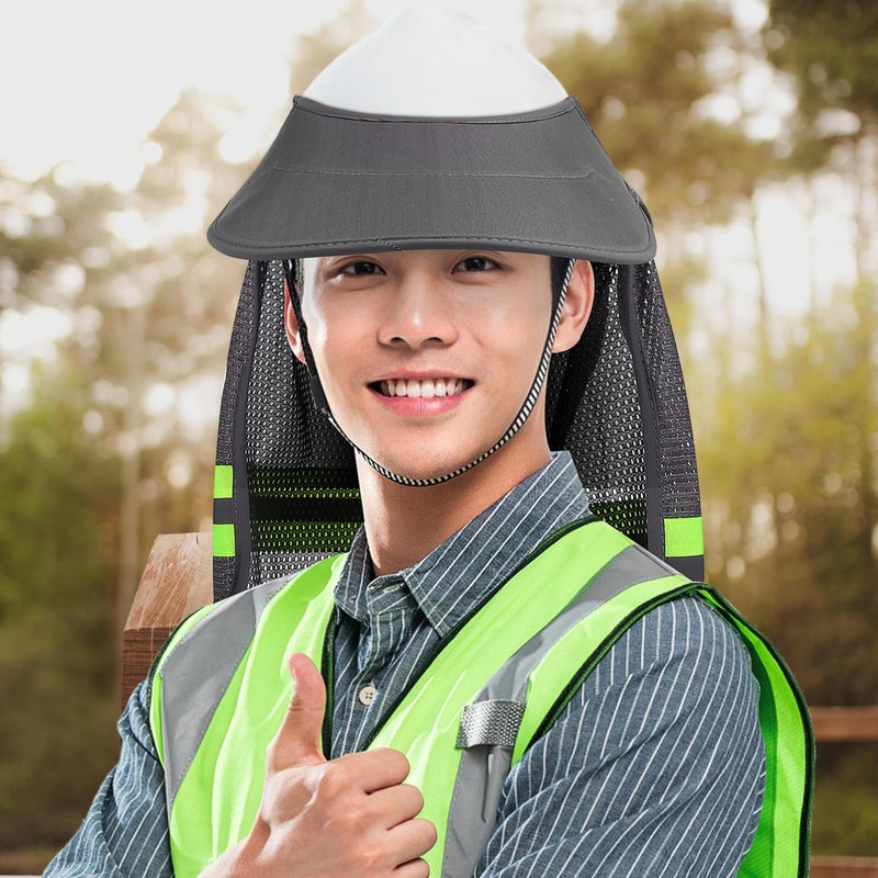 iplusmile Sun Shade for Helmets, For Construction Sites, Heatstroke Protection,