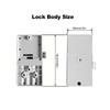 Electronic Password Card Lock RFID Smart Keyless Touch Screen for