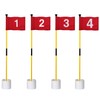 KINGTOP Miniature Golf Flagstick, Practice Putting Green Flags for Yard,