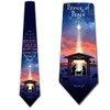 Three Rooker Christmas Ties Mens Nativity Scene Necktie Bible Verse