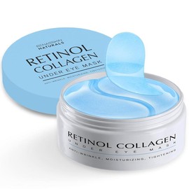 EnaSkin Under Eye Patches for Dark Circles – 30 Pairs Retinol Collagen Gel Masks for Wrinkles, Puffiness & Bags – Anti-Aging Treatment - Specification: blue