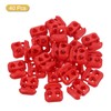 sourcing map 40Pcs Plastic Cord Lock Ends Toggle, Double Hole
