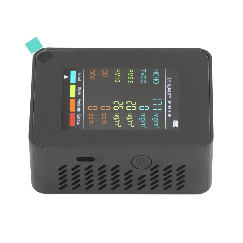 Air Quality Monitor Portable LCD Backlight Screen CO2 TVOC HCHO