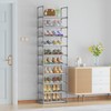 OYREL 10-Tier Metal Shoe Rack, Narrow Shoe Rack Organizer, Sturdy
