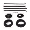 Complete Door Window Weatherstrip Seals Set Kit For 1985-1991 Chevy