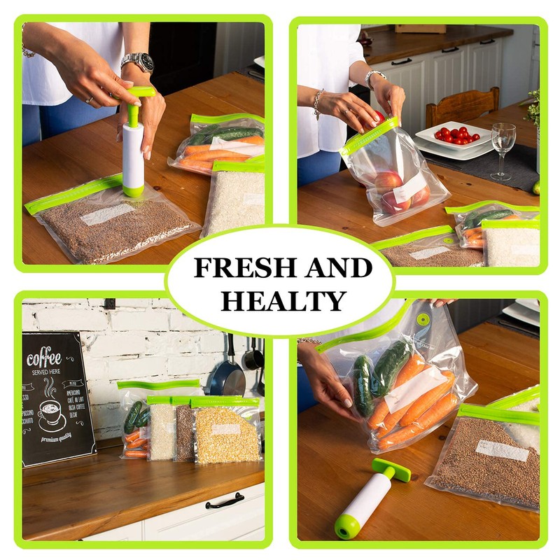 O2frepak 15 Sous Vide Bags Reusable Food Vacuum Sealed Food