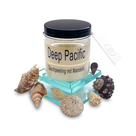 Body Scrub Deep Pacific 320g - Vegan - Rich Body Scrub - Shower Scrub - Fine Crystal Salt - Lots of Almond Oil - Vitamin E - Paraben Free