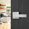 Probrico 6 Pack Door Handles in Satin Nickel, Half Dummy
