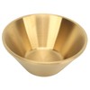 Stainless Steel Salad Bowls Gold Double Layer Exquisite Decorative Gold