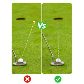 Golf Ball Line Marker Tool - Perfect Golf Ball Marking Tool Golf with Case - 3 Golf Ball Marker Stencil and 3 Color Golf Ball Line Marker - Golf Ball Alignment Marking Tool