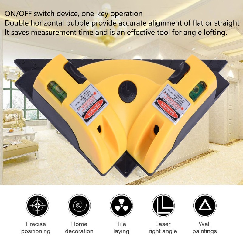 Right Angle Level Infrared 90 Degree Vertical Horizontal Square Level