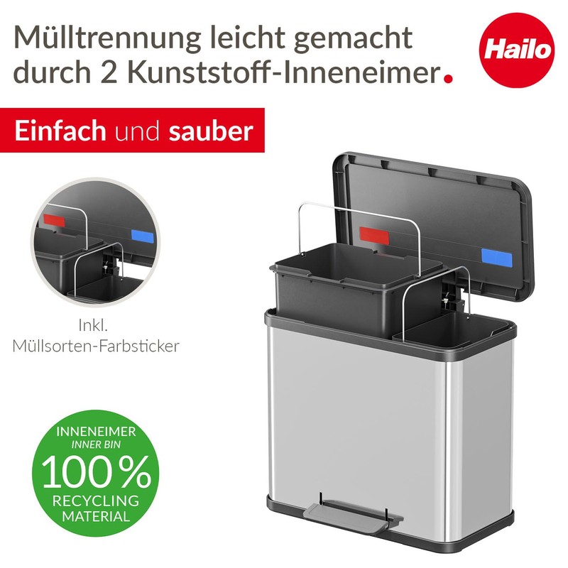 Hailo OKO Duo Plus L Stainless Steel 0630-200