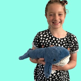 Deluxe Paws 100% recyceltes Plüsch-Öko-Sealife-Spielzeug (Blauwal)