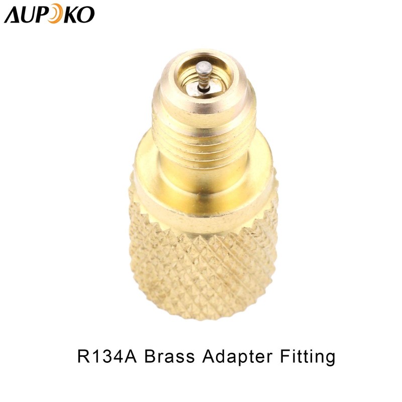 R134A Brass Adapter Fitting, 1/4" Male to 1/2" Female Refrigerant