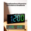 LIORQUE Bedside Alarm Clock, Digital Alarm Clock with Large LED