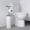 Umbra Portaloo Free Toilet Paper Holder Stand– Attractive Modern Bathroom