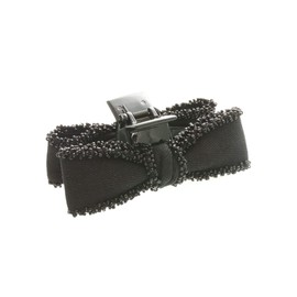 Vingtaine H7651-BK- Hair Claw Ribbon, Beaded, Trim, Bicolor Hair Clip, Hair Clip, Tweed, Elegant, Hair Accessory, Adult Casual, Present, Gift