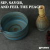 PUNNIO - Tazón de matcha japonés con soporte para batidor