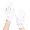 FootJoy Women's Golf Gloves, Staycool EX, Ambidextrous, White/Pink, 7.9 inches