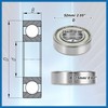 A ABSOPRO 6205ZZ Deep Groove Ball Bearings P6 25x52x15mm Lubricated
