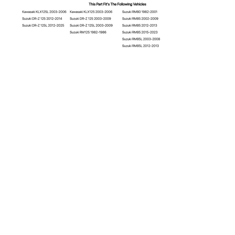 Motion Pro Throttle Tube - Fits: Suzuki RM85L 2003-2008,2012-2013