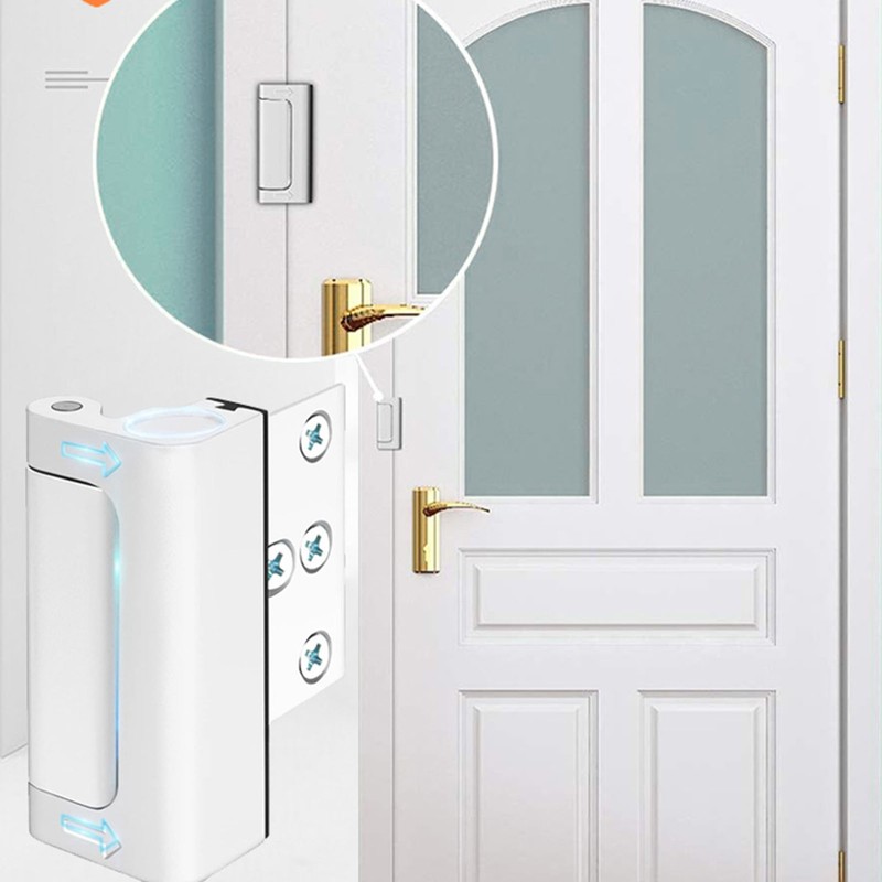 2pcs Home Door Security Lock Aluminium Alloy Door Reinforcement Lock