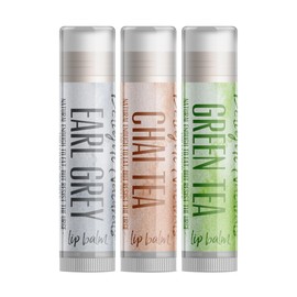 Delight Naturals Cuppa Tea Lip Balm Set - Earl Grey, Chai Tea, Green Tea