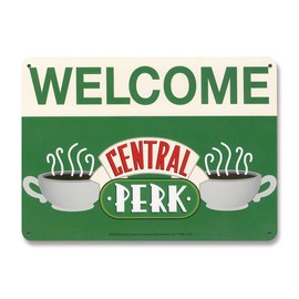 Logoshirt® Friends I Central Perk I Welcome I Retro Tin Sign I Magnetic Board I Small I DIN A5