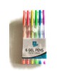 Assorted Pastel Plastic Gel Pens, 6 Pack (15 cm) -