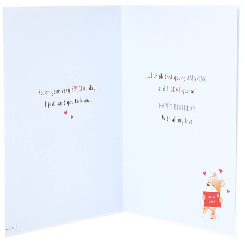 Piccadilly Greetings Cute Birthday Card Husband - 9 x 6