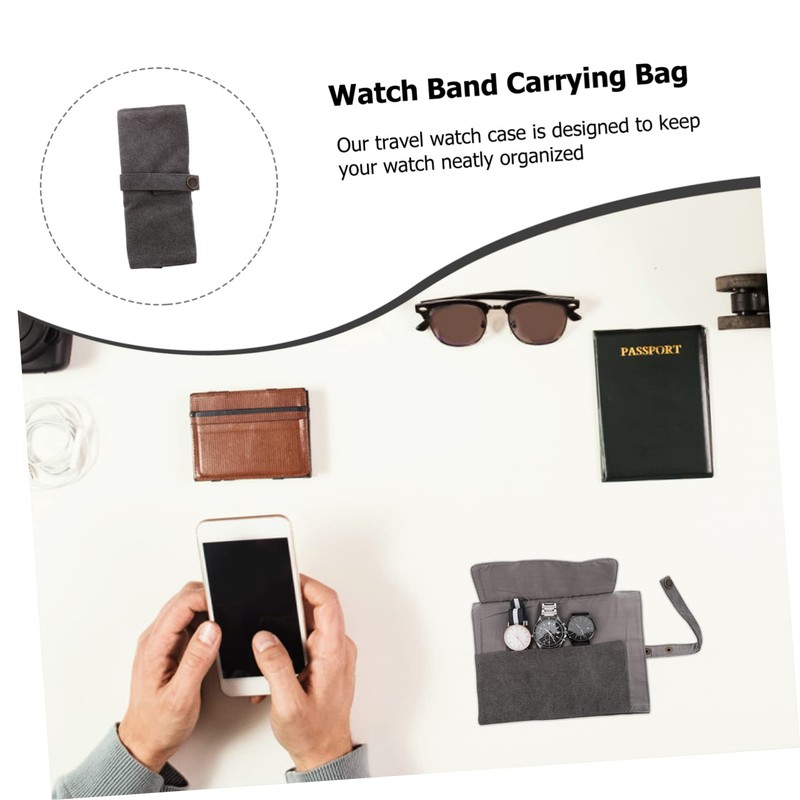 TEHAUX Watch Accessories Pouch Smart Watch Storage Bag Washable Large