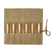 Baizoy Chisel Roll,6 Pockets Roll Up Tool Pouch,Waxed Canvas Small