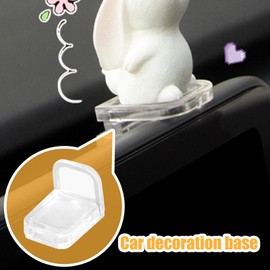 Dashboard Mat Base - Small Dashboard Mat L-Shaped Anti-Slip Sticky Pad,Gripping Display Rack Clear Multifunctional Car Accessories for Car & Computer