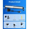 THECHAM IP66 Waterproof 45W LED Shop Lights, 5400LM 6000K Daylight