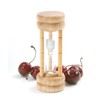 EGG TIMER 3 MINUT WD/GLS