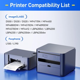 JCTONER 128 Toner Cartridge (Black,2-Pack) Replacement for Canon 128 CRG-128 Compatible with Canon ImageCLASS D550 D530 MF4410 MF4412 MF4420 MF4452 MF4450 MF4770n MF4570 MF4800 Faxphone L190 L100 Printer Ink