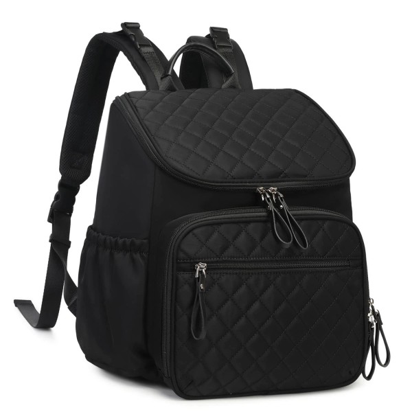 Loradi Large Capacity Diaper Bag with Stroller Buckle, Water-Resistan