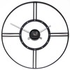Infinity Instruments Large Metal Wall Clock 24 inch Astro Contemporary