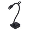 LED Work Light Cordless Gooseneck Lamp 3 Modes Dual USB