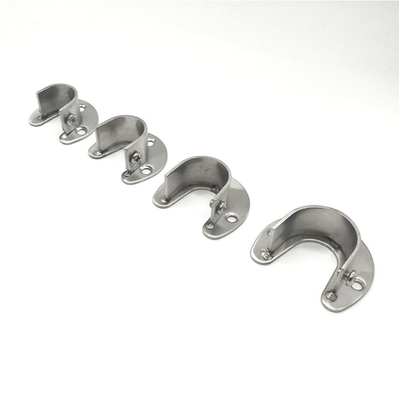 4 Packs Stainless Steel Closet Rod Brackets, 1 Inch Heavy