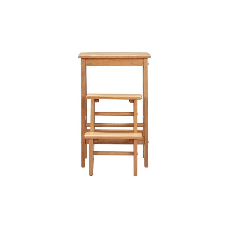 Boraam Niko 3-Tier Step Stool, Counter Height, Natural